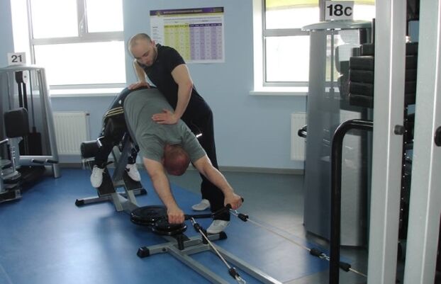 Media kierperlech Ausbildung fir Osteochondros vun der Lendung